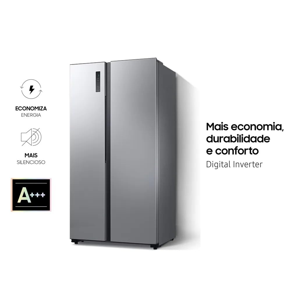Geladeira Samsung Side By Side RS52 com All Around Cooling™ 490L